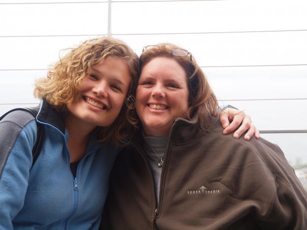 Me and Melissa on one of our first transnational trips-- Seattle!